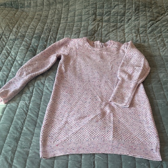 Janie and Jack Sweaters - Janie and Jack Light Pink and Blue Crew Neck Sweater Dress